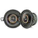 KICKER 51KSC3504 Coaxial Speaker System, 2-Way Design, One (1) Pair, 3.5" (89mm) Polypropylene Woofer/Midrange, 1/2" (13mm) Silk-Dome Tweeters, 50 Watts RMS, 100 Watts Peak