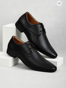 kickonus Mens Formal Dress Shoes Polished Leather