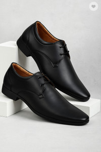 kickonus Mens Formal Dress Shoes Polished Leather