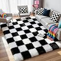 KICMOR Black and White 3x5 Rugs for