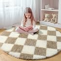 KICMOR Round Rugs 5ft for Bedroom Living