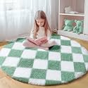 KICMOR Round Rugs 5ft for Bedroom Living