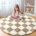 KICMOR Round Rugs 6ft Beige and Cream