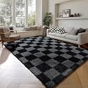 KICMOR Rugs for Living Room 5x7 Black