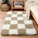 KICMOR Small Beige and Cream White Area