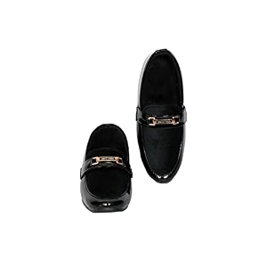 kid39s-boy39s trending stylish black formal suede velvet loafers shoes