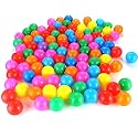 Kid's Charm Premium Plastic Balls, Multicolour 8Cm Baby Balls for Pool Pit/Ocean Ball, Soft Edges, Toddler Play Tents &amp; Tunnels Indoor (Multicolour, Pack of 48)
