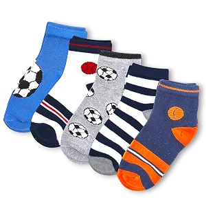 kid39s socks for boys and girls - made with soft amp breathable cotton with antibacterial wash pack of 5 suitable for all day long use