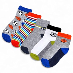 kid39s socks for boys and girls - made with soft amp breathable cotton with antibacterial wash pack of 5 suitable for all day long use