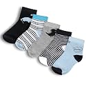 Kid's Socks for Boys and Girls - Made with Soft &amp; Breathable Cotton with Antibacterial Wash, Pack Of 5, Suitable for all day long use
