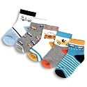 Kid's Socks for Boys and Girls - Made with Soft &amp; Breathable Cotton with Antibacterial Wash, Pack Of 5, Suitable for all day long use