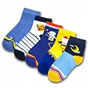 Kid's Socks for Boys and Girls - Made with Soft &amp; Breathable Cotton with Antibacterial Wash, Pack Of 5, Suitable for all day long use