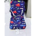 Toddler Booster Seat with Backrest, 3.6-Inch Cushion &amp; Straps