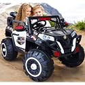Kid Electric Ride On Police Ride On EV Jeep 4x4 Battery Operated Toy Vehicle Children Real Driving Tot Cars for 1-8 Year Babies &amp; Kids (with 6 Months Warranty, Police)