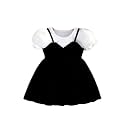 Kid Girls Black amp White Short Sleeves