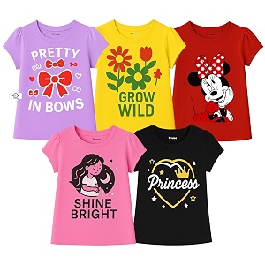 Kid Girls Cotton T Shirts Regular Tops