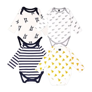 kidbea 100 cotton multi color romperbodysuitonesies for baby boy amp baby girl