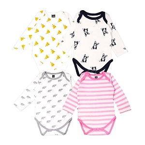 kidbea 100 cotton multi color romperbodysuitonesies for baby boy amp baby girl