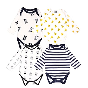 kidbea 100 cotton multi color romperbodysuitonesies for baby boy amp baby girl