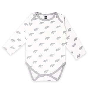 kidbea 100 cotton multi color half sleeve onesiezz  bodysuit  jumpsuit  nightsuit  romper for baby boy amp baby girl elephant - grey 0-3 months