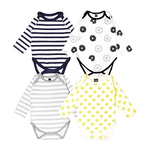 kidbea 100 cotton multi color romperbodysuitonesies for baby boy amp baby girl