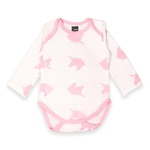 kidbea 100 cotton multi color half sleeve onesiezz  bodysuit  jumpsuit  nightsuit  romper for baby boy amp baby girl unicorn - pink 0-3 months