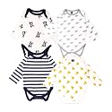 Kidbea 100% Cotton Multi Color Romper/Bodysuit/Onesies for Baby Boy &amp; Baby Girl