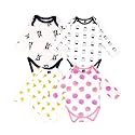 Kidbea 100% Cotton Multi Color Romper/Bodysuit/Onesies for Baby Boy &amp; Baby Girl