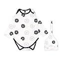 Kidbea 100% Organic Cotton Donut Printed Onesie with Cap | Bodysuit | Jumpsuit | Nightsuit For Baby Boy &amp; Baby Girl Combo Donut_9-12 Months