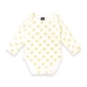 Kidbea 100% Cotton Multi Color Half Sleeve Onesies | Bodysuit | Jumpsuit | Nightsuit | Romper for Baby Boy &amp; Baby Girl (Pretzal - Yellow 9-12 Months)