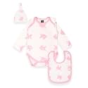 Kidbea 100% Organic Cotton Unicorn Printed Onesie | Bodysuit | Combo with With Cap And Bibs for Infants Baby Boy &amp; Baby Girl 12 to 18 Months