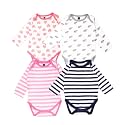 Kidbea 100% Cotton Multi Color Romper/Bodysuit/Onesies for Baby Boy &amp; Baby Girl