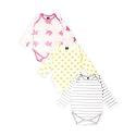 Kidbea 100% Organic Cotton Onesie | Bodysuit | Nightsuit | Jumpsuit Combo of 3 Designs For New Born baby Summer Wear