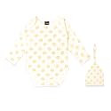 Kidbea 100% Organic cotton Prizel Printed Romper/Bodysuit/Onesies With Cap for Baby Boy &amp;Baby Girl Combo Prizel