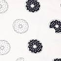 Kidbea 100% Organic Cotton Romper Bodysuit Jumpsuit Combo of Donut Print &amp; Pretzel Print 9-12 Month
