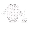Kidbea 100% Organic Cotton Elephant Printed Onesie with Cap | Bodysuit | Jumpsuit | Nightsuit For Baby Boy &amp; Baby Girl Combo Elephant_12-18 Months