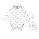 Kidbea 100% Organic Cotton Elephant Printed Onesie with Cap | Bodysuit | Jumpsuit | Nightsuit For Baby Boy &amp; Baby Girl Combo Elephant_9-12 Months