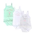 Kidbea 100% Organic Cotton Onesiez Bodysuit Jumpsuit Nightsuit Playsuit Winterwear Romper for Litle Princes Multi Color 0 to 36 Months Pack of 1, Pack of 2 &amp; Pack of 3
