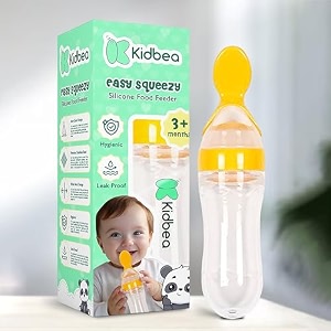 kidbea baby feeding spoon ultra soft food grade silicone for cereals for infant baby 3 months plus