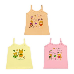 kidbea baby girl cotton sleeveless soft printed camisole vest  kids summer wear tank top for infant amp toddlers