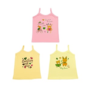kidbea baby girl cotton sleeveless soft printed camisole vest  kids summer wear tank top for infant amp toddlers