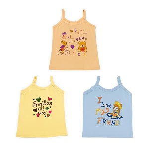 kidbea baby girl cotton sleeveless soft printed camisole vest  kids summer wear tank top for infant amp toddlers