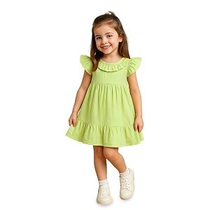Kidbea Baby Girls Cotton Dress Comfortable Trendy