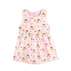 Kidbea Bamboo Cotton Baby Girl Dress Sleeveless