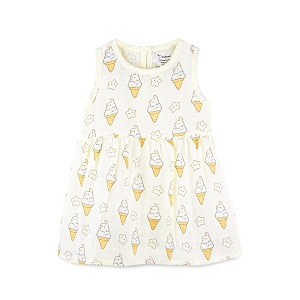 Kidbea Bamboo Cotton Baby Girl Dress Sleeveless