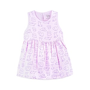Kidbea Bamboo Cotton Baby Girl Dress Sleeveless