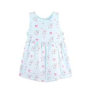 Kidbea Bamboo Cotton Baby Girl Dress Sleeveless