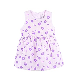 Kidbea Bamboo Cotton Baby Girl Dress Sleeveless