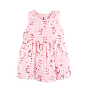 Kidbea Bamboo Cotton Baby Girl Dress Sleeveless