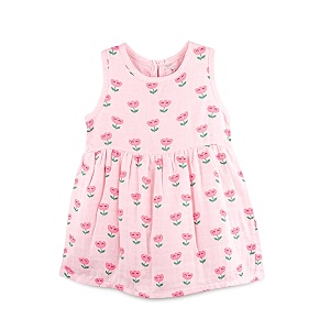 Kidbea Bamboo Cotton Baby Girl Dress Sleeveless